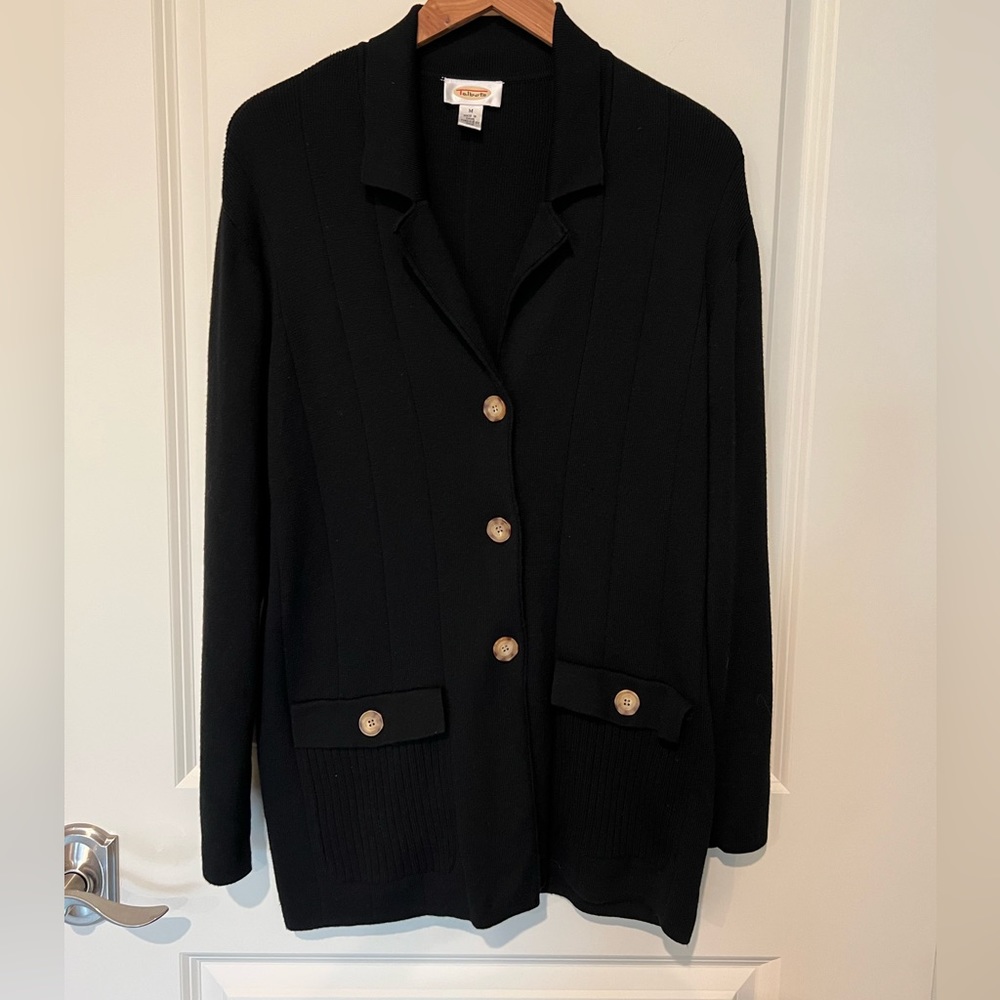 Talbots Long Sleeve Button Down Front Sweater - image 1